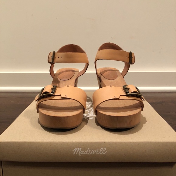 Madewell Buckle Clog Leather Sandals - Picture 3 of 5